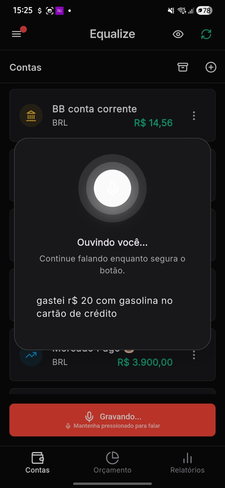 Menu de contexto no desktop
