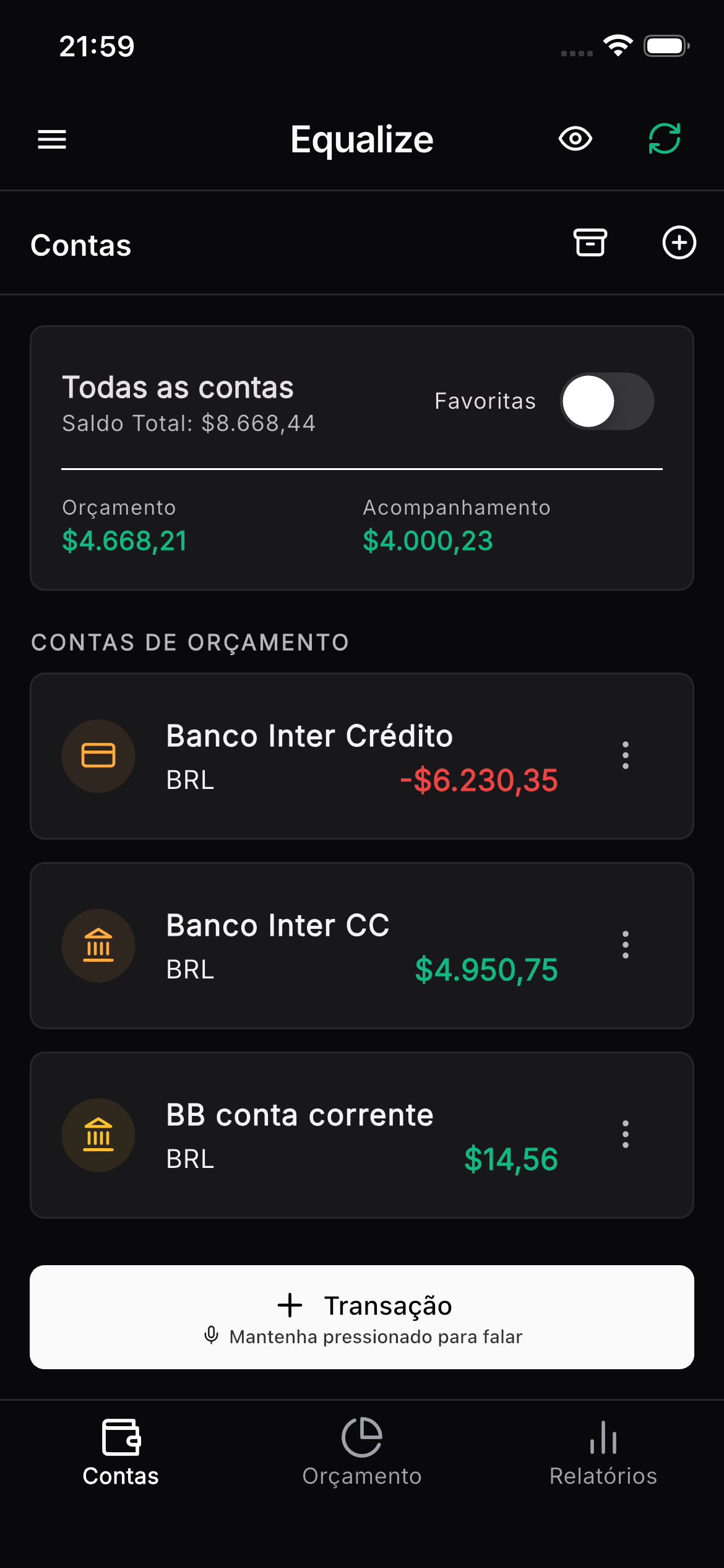 Ações reveladas ao arrastar no mobile