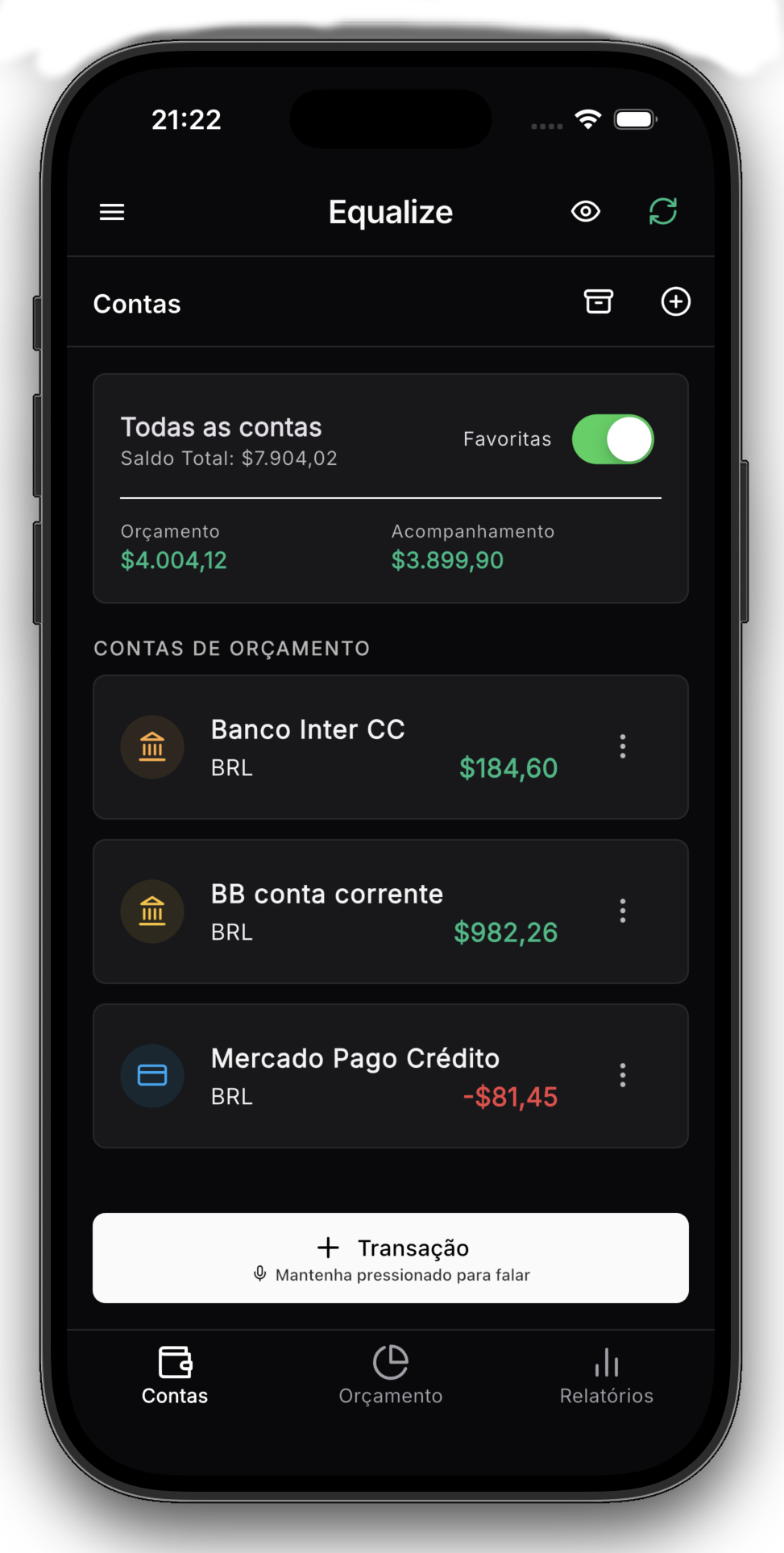 Prévia do aplicativo no iPhone