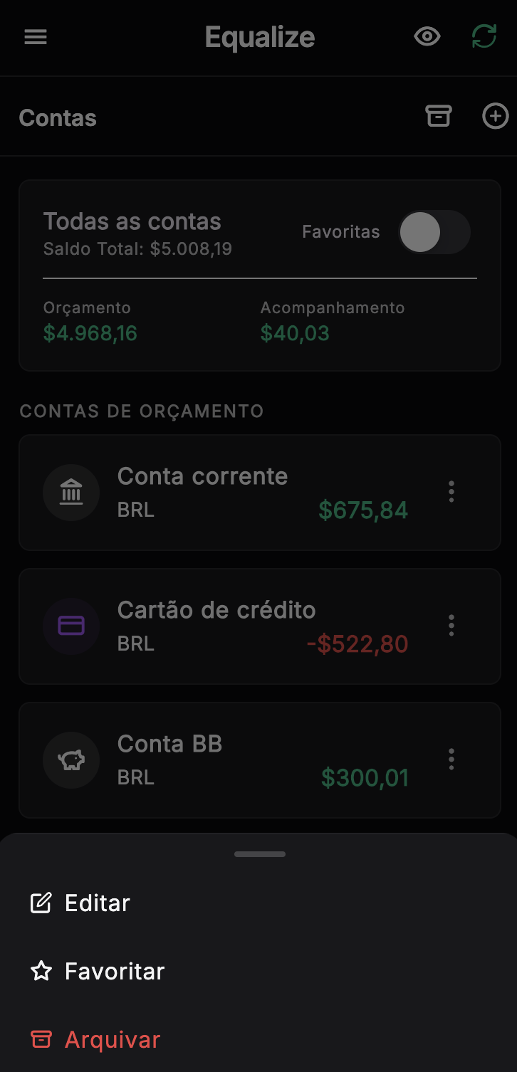 Menu de contexto no desktop